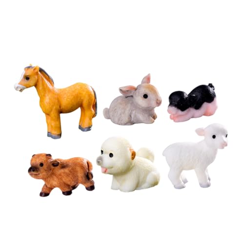 OFFSCH 6 Stück Kleine Tierdekoration Tiergarten Ornamente Dekorationen Kaninchen Miniatur Figur Winzig Entzückende Tierspielzeuge Mini-tierdekore Für Kleine Tiere Harz OFFSCH 6 Stück Kleine Tierdekoration Tiergarten Ornamente Dekorationen Kaninchen Miniatur Figur Winzig Entzückende Tierspielzeuge Mini-tierdekore Für Kleine Tiere Harz von OFFSCH