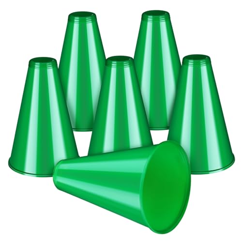 OFFSCH 6 Stück Teiliges Megaphon aus Robustem Kunststoff Großes Cheer-lärminstrument für Sportveranstaltungen und Partys Leichtes Tragbares Party-Horn für Jubel und Feierlichkeiten von OFFSCH