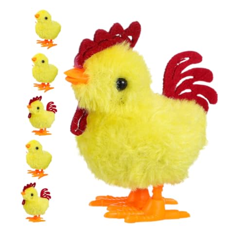 OFFSCH 6 Stücke Wind-up Huhn Spielzeug Streich Lärm Mechanische Plüsch Ostern Party Favor Für Kinder von OFFSCH