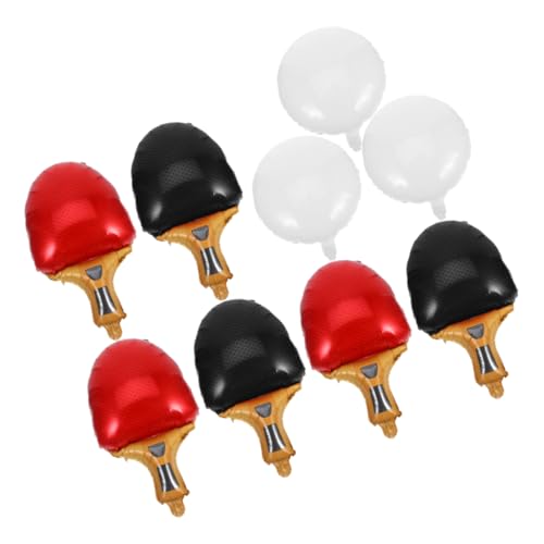 OFFSCH 9 Stück Teiliges Tischtennis Folienballons Wiederverwendbare Sportdekorationen in Rot für Geburtstagsfeiern Karneval und Indoor Outdoor Partys Kreative Tischtennis Partydeko OFFSCH 9 Stück Teiliges Tischtennis Folienballons Wiederverwendbare Sportdekorationen in Rot für Geburtstagsfeiern Karneval und Indoor Outdoor Partys Kreative Tischtennis Partydeko von OFFSCH
