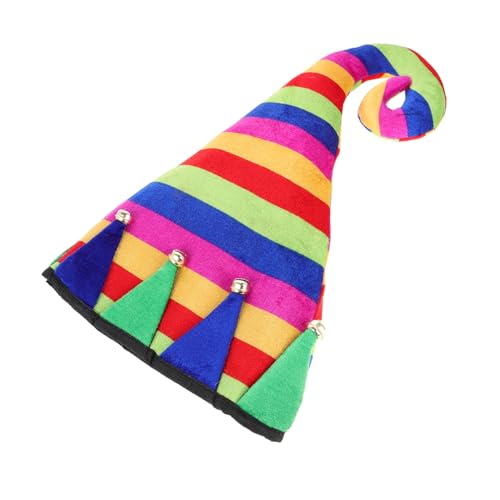 OFFSCH Clown-hut Maskerade Clown-hofhut Lustig Schwarz Karnevalskleid Halloweenkostüm Böses Clownkostüm Halloween-cosplay-zubehör Männer Clownhut Mützen Verrückter Hut Gefühlt von OFFSCH