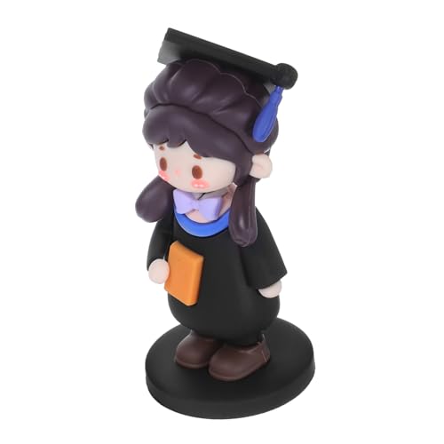 OFFSCH Graduation Cake Topper Soft Silicone Doktorin Figur Tortendeko für Abschlussfeier Party Deko für Absolventen und Mitarbeiter Langlebig Vielseitig Einsetzbar von OFFSCH