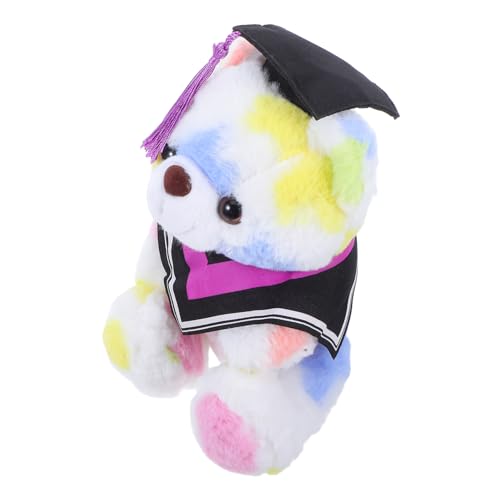 OFFSCH Graduierungsplüschtier Bär mit Doktorhut Weiches Kuscheltier für Abschlussfeier Dekoratives für Schule und Persönliche Erinnerung Kragen als Abschlussdeko und OFFSCH Graduierungsplüschtier Bär mit Doktorhut Weiches Kuscheltier für Abschlussfeier Dekoratives für Schule und Persönliche Erinnerung Kragen als Abschlussdeko und von OFFSCH
