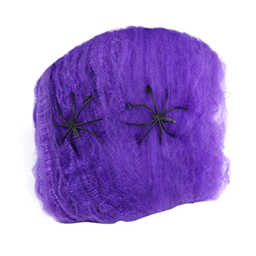 OFFSCH Großes Spinnennetz Spinnweben Spinnennetze Violett Schmücken Halloween von OFFSCH