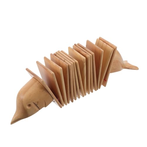 OFFSCH Holzklapper Delfinform Percussioninstrument Pädagogisches Musikspielzeug Rhythmustraining Eltern-Junge Mädchen-aktivitäten Kindergarten Klassenzimmer Geeignet von OFFSCH