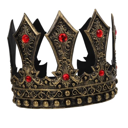 OFFSCH Kostümzubehör Vicloon Herren Königskrone Verstellbarer Riemen RP Material Cosplay Party Spaß von OFFSCH