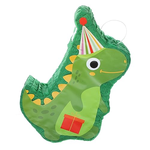 Piñata Keksdosen Dino-Pinata Dinosaurier-Dekor Taco Weihnachtssüßigkeit Tier Dinosaurier-Pinata Pinata-Dekoration Halloween Spiel Requisiten Kasten schmücken Baby Kordelzug Papier von OFFSCH
