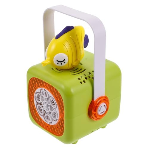 OFFSCH Seifenblasenmaschine Blasenmacher Blasengebläse für automatischer Blasengenerator Kinderblasen Außenblasen für Kleinkinder Blasenspielzeug Seifenblasenset Plastik Hellgrün von OFFSCH