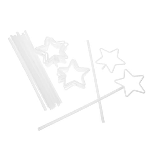 OFFSCH Teiliges DIY Sternstab Weißer Draht Rahmen Stern Hoop Craft Zubehör für Party Hochzeitsdekoration Kreative Bastelideen für Zauberstäbe OFFSCH Teiliges DIY Sternstab Weißer Draht Rahmen Stern Hoop Craft Zubehör für Party Hochzeitsdekoration Kreative Bastelideen für Zauberstäbe von OFFSCH