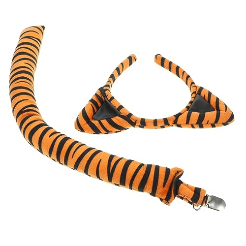 OFFSCH Tigerohren Stirnband Mit Satz Cosplay Party Accessoires Für Damen Halloween Karneval Kostüm Zubehör von OFFSCH