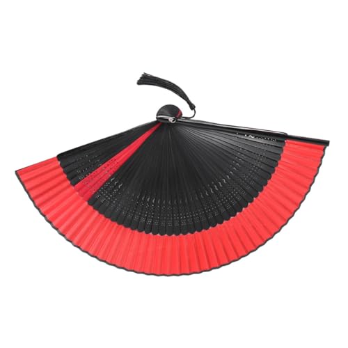 OFFSCH Vintage Faltbarer Handfächer aus Dekorativem Holz Chinesischer Stil Stabiler Handfächer für Damen Leichter Faltventilator für Tanz Party Hochzeit und Sommergebrauch von OFFSCH