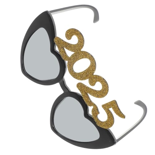 OFFSCH Zahlenbrille Aus Pc-material Party-requisite 2025 Foto-dekoration Silvesterparty-brille Brillen-accessoire von OFFSCH