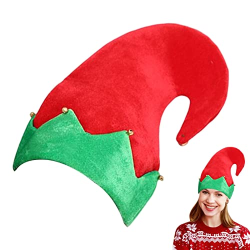 OFFSUM Filzhut Weihnachten – Filz bunt Elk Elf Red Pants Stripes Legs Hut Lustige Neuheit für Zubehör Kostüm Party Karneval Frohe Weihnachten Erwachsene Cipliko von OFFSUM