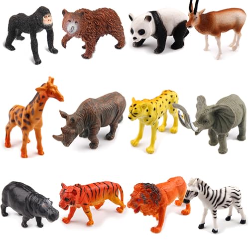 12 Stück Tiere Figuren Tiere Spielzeug, Wald Tiere-Figuren Set Tierfiguren Wald Spielfiguren Tiere Set Waldtierfiguren Waldtiere Figuren Plastiktiere Mini-Tiere Zoo Animal Figures Safari 12 Stück Tiere Figuren Tiere Spielzeug, Wald Tiere-Figuren Set Tierfiguren Wald Spielfiguren Tiere Set Waldtierfiguren Waldtiere Figuren Plastiktiere Mini-Tiere Zoo Animal Figures Safari von OFGAOO