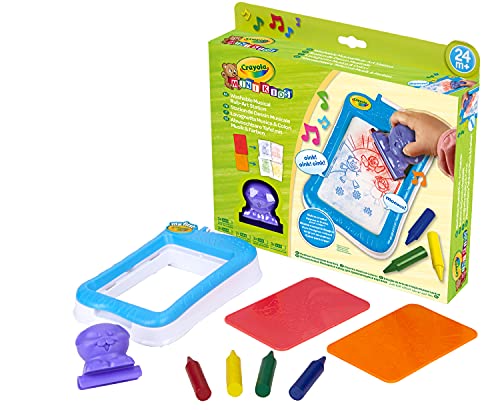 Crayola Mini Kids, Musik&Farbe Zeichentafel, Alter 24 Monate, Kreative Aktivität und Geschenk für Kinder, 81-1306 von CRAYOLA