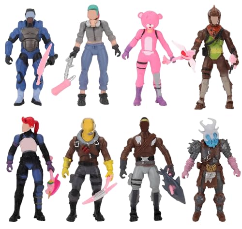OFKAFEZV Mini Anime Action Figur, 8 Stück Mini Battle Figuren Set Cake Topper, Mini Figuren Set, Fortnit Figuren Mit Erntewerkzeugen, Niedliche Statuen Puppe Sammlung Kindergeburtstag Dekoration OFKAFEZV Mini Anime Action Figur, 8 Stück Mini Battle Figuren Set Cake Topper, Mini Figuren Set, Fortnit Figuren Mit Erntewerkzeugen, Niedliche Statuen Puppe Sammlung Kindergeburtstag Dekoration von OFKAFEZV