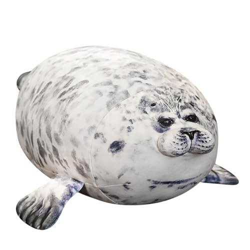 OFKAFEZV Seal Plüschtier Ozean Plüschtiere, Chubby Blob Seal Kissen Cartoon Ozean Tier Robbe Kuscheltier Geeignet Als Wohnzimmerdekoration Für Kinder Freunde Und Familie 30 cm von OFKAFEZV