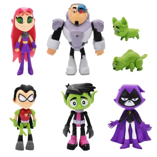 OFKAFEZV Titans Mini Figures,Titan Theme Party Supplies Ornamente Cartoon und Anime Figuren 8 Stück Actionfiguren, kreative Geschenke für Freunde und Geburtstagsdekoration OFKAFEZV Titans Mini Figures,Titan Theme Party Supplies Ornamente Cartoon und Anime Figuren 8 Stück Actionfiguren, kreative Geschenke für Freunde und Geburtstagsdekoration von OFKAFEZV