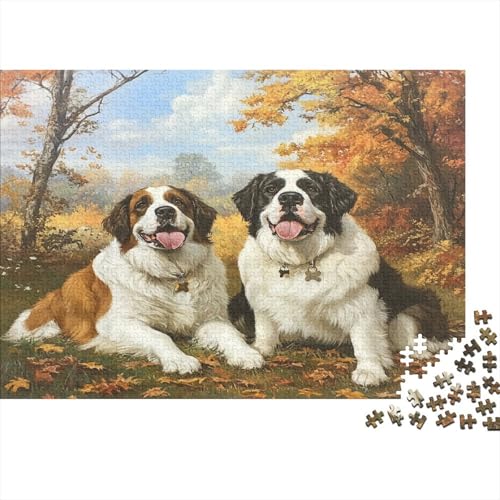 BAdlerhunde Puzzlespiel 1000 Teile Puzzle Für Erwachsene Und Kinder Ab 14 Jahren, Puzzle Erwachsenen Puzzlespi Puzzel 1000pcs (75x50cm) von OFLAMIRUX