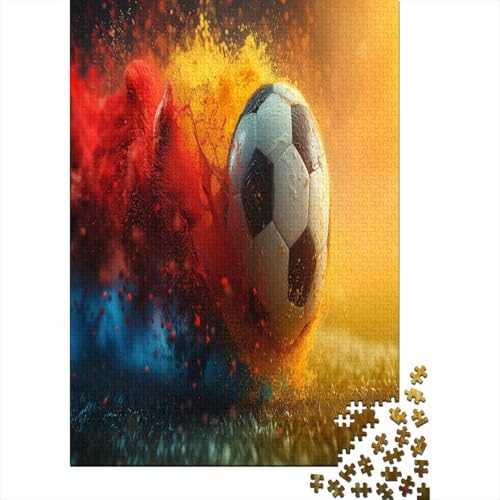 Fußball Puzzle 1000 Teile,Puzzle Für Erwachsene, Impossible Puzzle,Puzzle 1000 Puzzle Home DekoRatteion Puzzle,Erwachsenenpuzzle Puzzel 1000pcs (75x50cm) von OFLAMIRUX