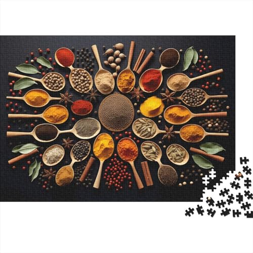 Gewürze aus Aller Welt Puzzle 1000 Teile Puzzle Für Erwachsene Und Kinder Ab 14 Jahren,Puzzlespiel Erwachsenen Puzzlespiel Puzzel 1000pcs (75x50cm) von OFLAMIRUX