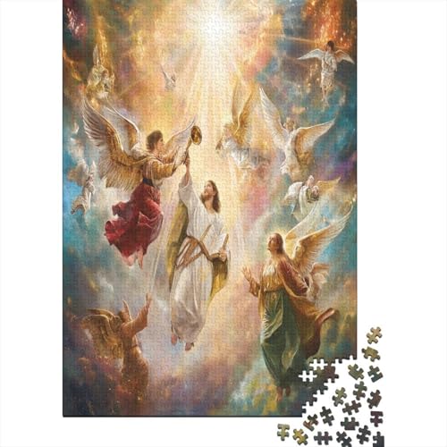 Jesus 1000 Teile Puzzle Für Erwachsene, Hochwertige Recycelbare MateriAußerirdische Und Druck Puzzlespiel, Familienspiel, Geschenk Für Liebhaber Oder Freunde Puzzel 1000pcs (75x50cm) von OFLAMIRUX