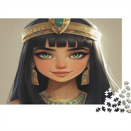 Kleopatra Puzzle 1000 Teile Für Erwachsene Lernspiel Lernspiel Herausforderung Spielzeug Die Königin von Ägypten Puzzel 1000pcs Für Erwachsene Und Kinder Ab 14 Jahren 1000pcs (75x50cm) von OFLAMIRUX