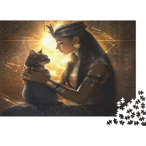 Kleopatra Puzzles 1000 Puzzle Erwachsenenpuzzle Puzzel Lernspiel Herausforderung Spielzeug Die Königin von Ägypten 1000-teilige Für Erwachsene Und Kinder Ab 14 Jahren 1000pcs (75x50cm) von OFLAMIRUX
