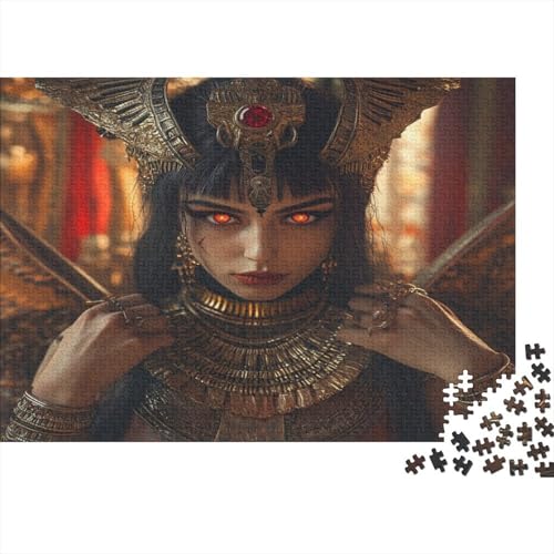 Kleopatra Puzzles 1000 Teile Für Erwachsene Lernspiel Lernspiel Herausforderung Spielzeug Die Königin von Ägypten 1000-teilige Für Erwachsene Und Kinder Ab 14 Jahren 1000pcs (75x50cm) von OFLAMIRUX