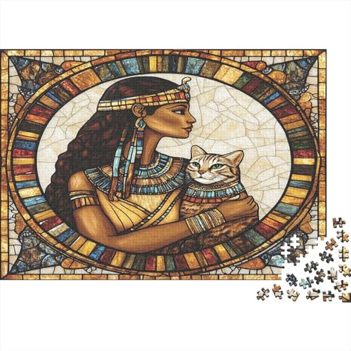 Kleopatra Puzzles 1000 Teile Puzzles Für Erwachsene Lernspiel Herausforderung Spielzeug Die Königin von Ägypten Puzzel 1000pcs Für Erwachsene Und Kinder Ab 14 Jahren 1000pcs (75x50cm) von OFLAMIRUX