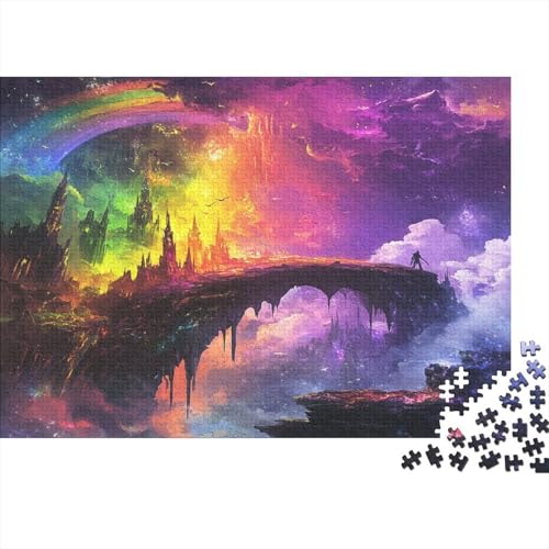 Lebendige Farben Puzzle von Colorfull Puzzel 1000pcs Für Erwachsene Lernspiel Lernspiel Herausforderung Spielzeug 1000 Teile Für Erwachsene Und Kinder Ab 14 Jahren 1000pcs (75x50cm) von OFLAMIRUX