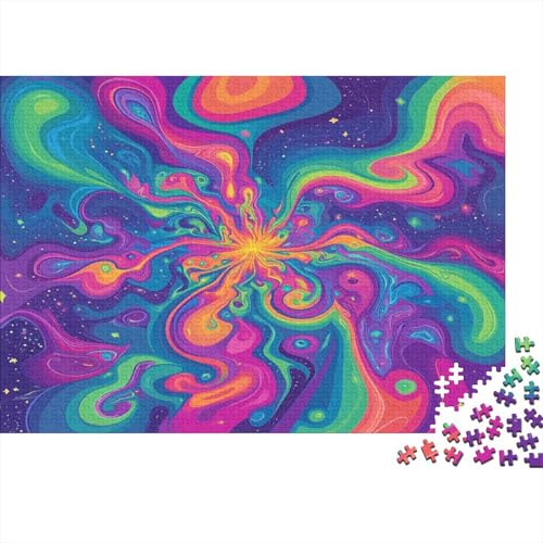 Lebendige Farben Puzzle von Colorfull Puzzel 1000pcs Für Erwachsene Lernspiel Lernspiel Herausforderung Spielzeug 1000 Teile Für Erwachsene Und Kinder Ab 14 Jahren 1000pcs (75x50cm) von OFLAMIRUX