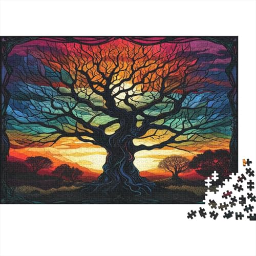 Lebensbaum Puzzle 1000 Teile - Puzzle Für Erwachsene, Puzzle, Puzzlespiel Erwachsenen Puzzlespiel Puzzel 1000pcs (75x50cm) von OFLAMIRUX