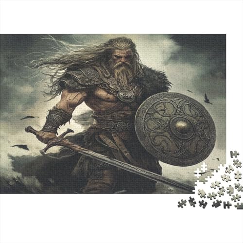 Nordische Mythologie Puzzle 1000 Teile Für Erwachsene Lernspiel Lernspiel Herausforderung Spielzeug NORRON Puzzel 1000pcs Für Erwachsene Und Kinder Ab 14 Jahren 1000pcs (75x50cm) von OFLAMIRUX