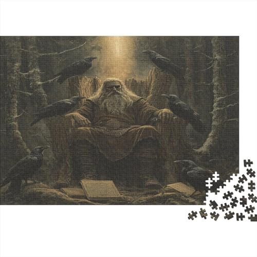 Nordische Mythologie Puzzle 1000 Teile Für Erwachsene Lernspiel Lernspiel Herausforderung Spielzeug NORRON Puzzel 1000pcs Für Erwachsene Und Kinder Ab 14 Jahren 1000pcs (75x50cm) von OFLAMIRUX