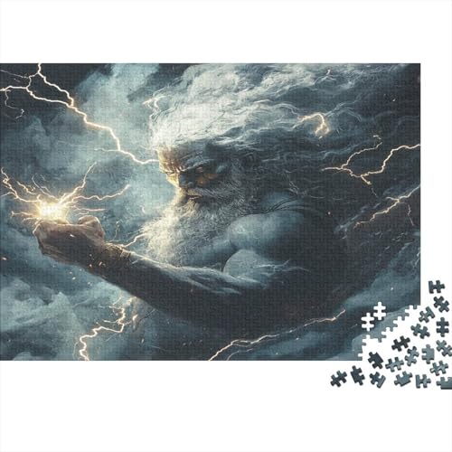 Nordische Mythologie Puzzle NORRON Puzzel 1000pcs Für Erwachsene Lernspiel Lernspiel Herausforderung Spielzeug 1000 Teile Für Erwachsene Und Kinder Ab 14 Jahren 1000pcs (75x50cm) von OFLAMIRUX