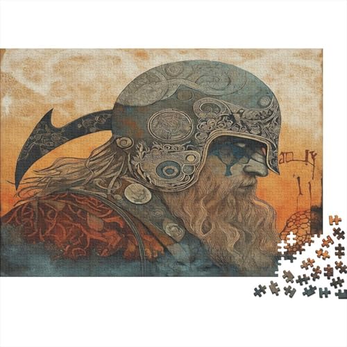 Nordische Mythologie Puzzles 1000 Teile Für Erwachsene Lernspiel Lernspiel Herausforderung Spielzeug NORRON 1000-teilige Für Erwachsene Und Kinder Ab 14 Jahren 1000pcs (75x50cm) von OFLAMIRUX