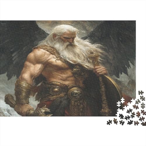 Nordische Mythologie Puzzles 1000 Teile Für Erwachsene Lernspiel Lernspiel Herausforderung Spielzeug NORRON 1000-teilige Für Erwachsene Und Kinder Ab 14 Jahren 1000pcs (75x50cm) von OFLAMIRUX