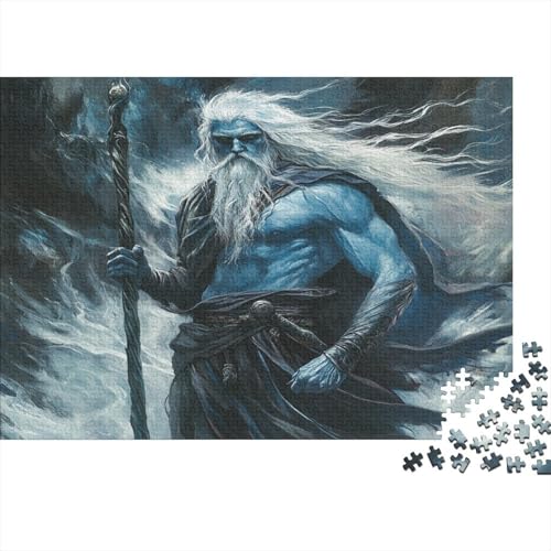 Nordische Mythologie Puzzles 1000 Teile Für Erwachsene Lernspiel Lernspiel Herausforderung Spielzeug NORRON 1000-teilige Für Erwachsene Und Kinder Ab 14 Jahren 1000pcs (75x50cm) von OFLAMIRUX