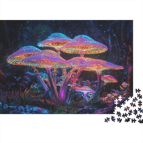 Pilze Puzzle Pilz Puzzel 1000pcs Für Erwachsene Lernspiel Lernspiel Herausforderung Spielzeug 1000 Teile Für Erwachsene Und Kinder Ab 14 Jahren 1000pcs (75x50cm) von OFLAMIRUX