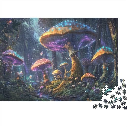 Pilze Puzzles 1000 Teile Für Erwachsene Lernspiel Lernspiel Herausforderung Spielzeug Pilz 1000-teilige Für Erwachsene Und Kinder Ab 14 Jahren 1000pcs (75x50cm) von OFLAMIRUX