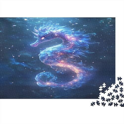 Seepferdchen Puzzle 1000 Teile Für Erwachsene Lernspiel Lernspiel Herausforderung Spielzeug Cartoon Puzzel 1000pcs Für Erwachsene Und Kinder Ab 14 Jahren 1000pcs (75x50cm) von OFLAMIRUX