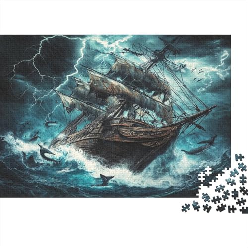 Segelboot Puzzle 1000 Teile Für Erwachsene Und Kinder Ab 14 Jahren Für Stressabbauer Puzzel 1000pcs (75x50cm) von OFLAMIRUX