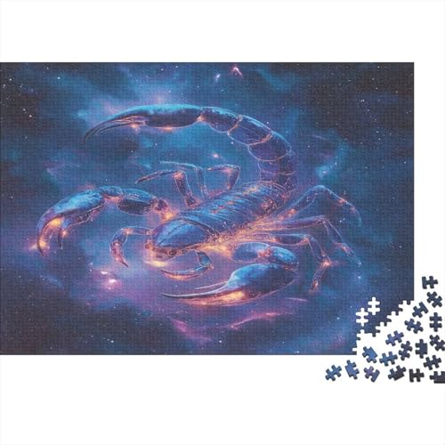 Skorpion Puzzle Insekt Puzzel 1000pcs Für Erwachsene Lernspiel Lernspiel Herausforderung Spielzeug 1000 Teile Für Erwachsene Und Kinder Ab 14 Jahren 1000pcs (75x50cm) von OFLAMIRUX