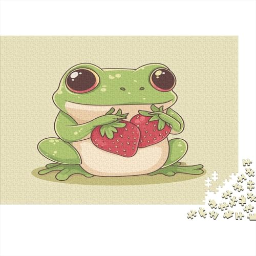 Süße Erdbeere Puzzles 1000 Teile Für Erwachsene Lernspiel Lernspiel Herausforderung Spielzeug Erdbeeren 1000-teilige Für Erwachsene Und Kinder Ab 14 Jahren 1000pcs (75x50cm) von OFLAMIRUX