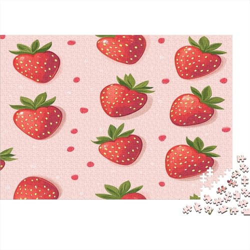 Süße Erdbeere Puzzles 1000 Teile Für Erwachsene Lernspiel Lernspiel Herausforderung Spielzeug Erdbeeren Puzzel 1000pcs Für Erwachsene Und Kinder Ab 14 Jahren 1000pcs (75x50cm) von OFLAMIRUX