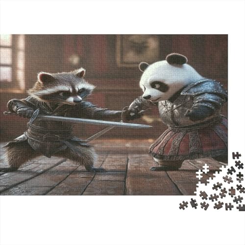 Tier Puzzles 1000 Teile Für Erwachsene Lernspiel Lernspiel Herausforderung Spielzeug Kung Fu Puzzel 1000pcs Für Erwachsene Und Kinder Ab 14 Jahren 1000pcs (75x50cm) von OFLAMIRUX