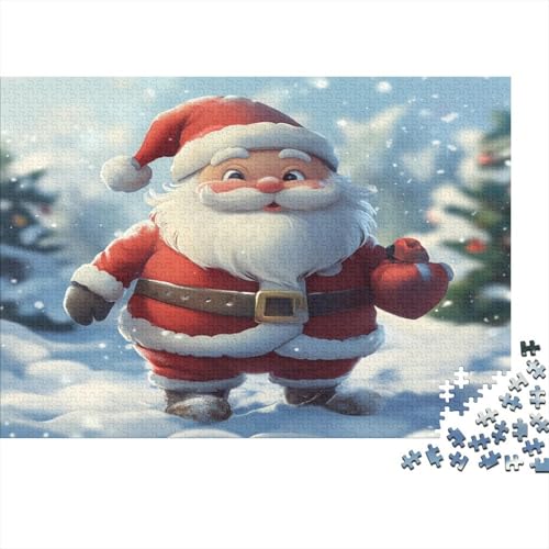 Weihnachten Puzzle Weihnachtsmann Puzzel 1000pcs Für Erwachsene Lernspiel Lernspiel Herausforderung Spielzeug 1000 Teile Für Erwachsene Und Kinder Ab 14 Jahren 1000pcs (75x50cm) von OFLAMIRUX
