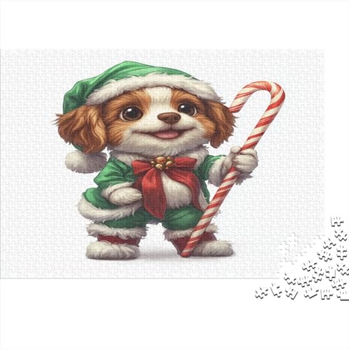 Weihnachtspuppe Puzzle 1000 Teile Für Erwachsene Lernspiel Lernspiel Herausforderung Spielzeug Hund Puzzel 1000pcs Für Erwachsene Und Kinder Ab 14 Jahren 1000pcs (75x50cm) von OFLAMIRUX
