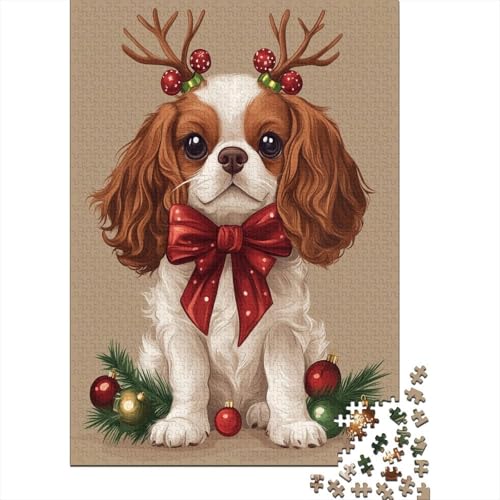 Weihnachtspuppe Puzzles 1000 Teile Für Erwachsene Lernspiel Lernspiel Herausforderung Spielzeug Hund Puzzel 1000pcs Für Erwachsene Und Kinder Ab 14 Jahren 1000pcs (75x50cm) von OFLAMIRUX